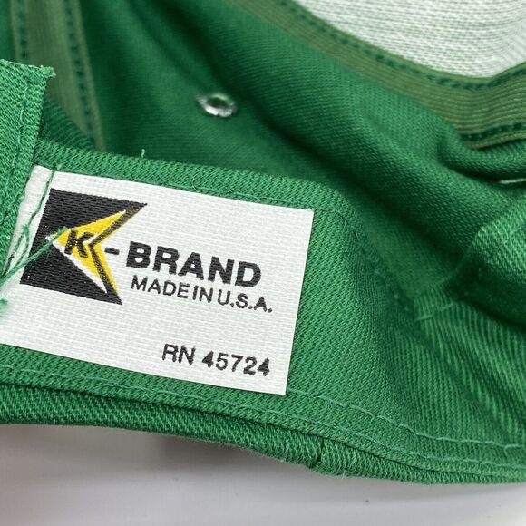 Pioneer Seed Logo on K-Brand USA Strap Back Trucker Hat Rope Leather Strap (H11) - Picture 8 of 8